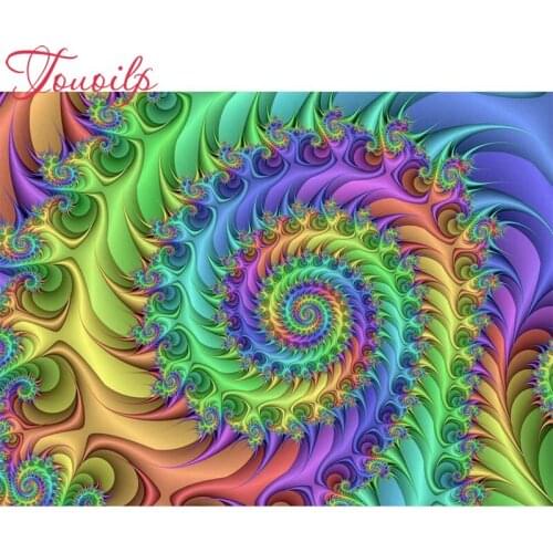 TOUOILP Full Square/Round Drill 5D DIY Diamond Painting"Abstract view"3D Embroidery Cross Stitch Mosaic Rhinestone Home Decor