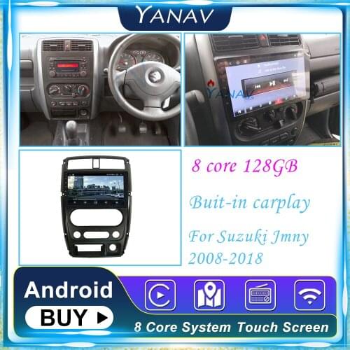 128G Car Radio auto stereo For SUZUKI Jimny 2007-2018 Android GPS Navigation Video Touch Screen Multimedia MP3 Player head unit