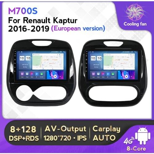 6+128G Car Radio Stereo For Renault Captur Kaptur 2016-2019 Android 10 Multimedia Video GPS Navigation Carplay 4G Lte WIFI BT
