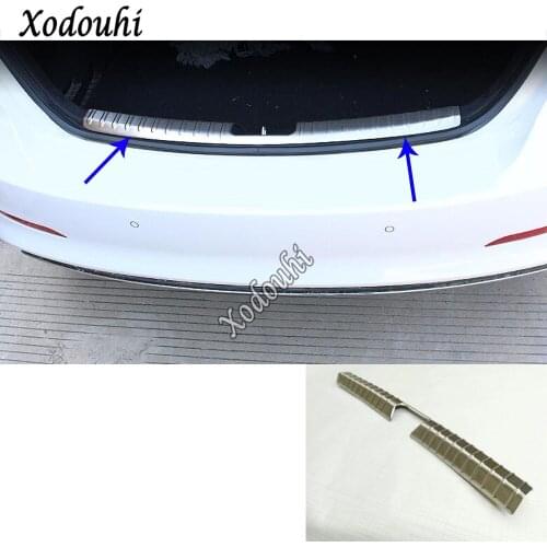 For Hyundai Elantra Avante 2016 2017 2018 2019 2020 Car Inner Inside Rear Bumper Trim Stainless Steel Scuff Sill Trunk Plate