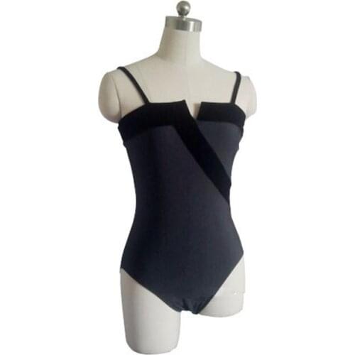 Women Ballet Wear Adult Velvet Gymnastics Leotard Dance Leotard Bodysuit Dancewear