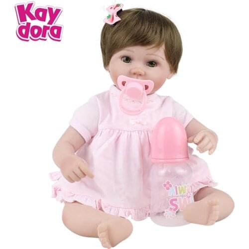 Reborn Baby Dolls toys for kids 16 inch Soft silicone safe vinyl Cute bebe christmas gift birthday lol lifelike Kaydora