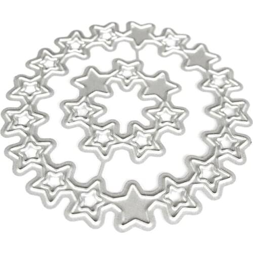 Circle Star Metal Cutting Dies Stencil DIY Scrapbooking Album Stamp Paper Card Embossing Craft Decor 449C