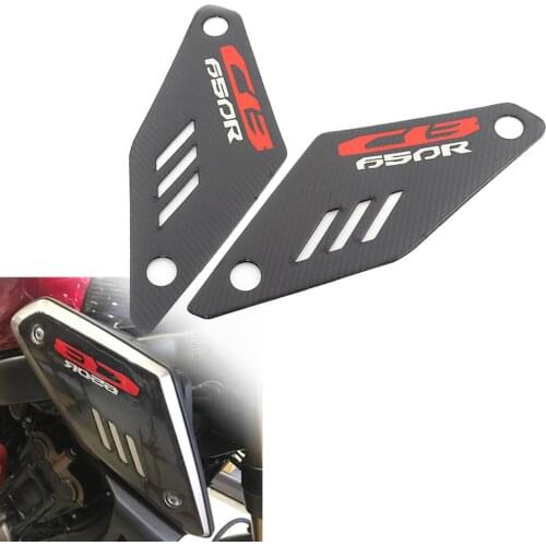 Motorcycle 3D Carbon Fiber Protective Sticker Decal For Honda CB650R Body Side Cover Pad Stickers Reflective Font CB 650R 2019