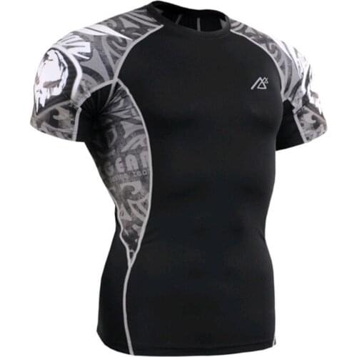 Mens Skins Compression Shirts Sports Jersey Tight-fitting Fitness Clothing For Outdoor Running Short Tights T-shirt