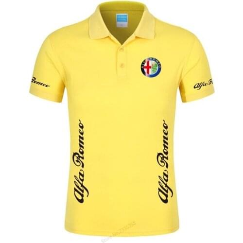 2020 New arrival solid colour Alfa Romeo Polo shirt fashion men polo shirt brand polo Top Quality men cotton clothes