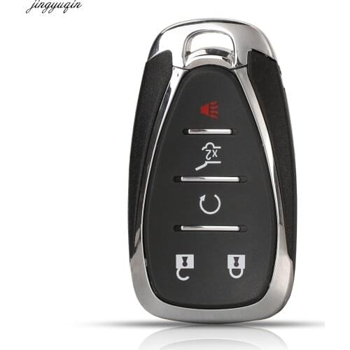 Jingyuqin Remote Car Key Case Shell For Chevrolet New Cruze Malibu XL Camaro Menlo Orlando Trax Trailblazer Equinox 4/5 Buttons