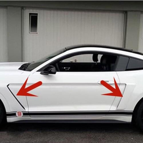 Use for Ford Mustang body kit fender 2015 16 17 18 year carbon fiber look front rear Air Intakes Vent Cover skirts accessories