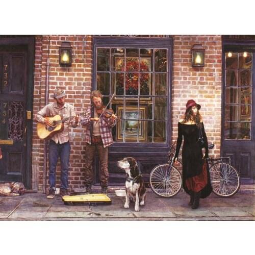 At Jigsaw Puzzle 2000 Pcs The Sights and Sounds of New Orleans For Adult&Kids Toy Educational Entertaintment Landscape Fun Games