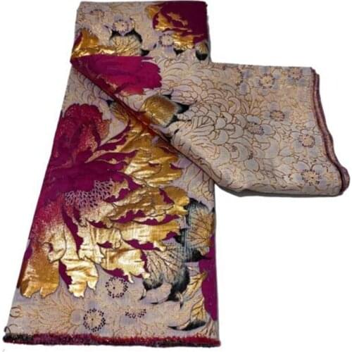 Multicolor High Quality African Brocade Fabric Latest Dubai Style Lace Nigerian French Jacquard Lace Fabric for Wedding Party