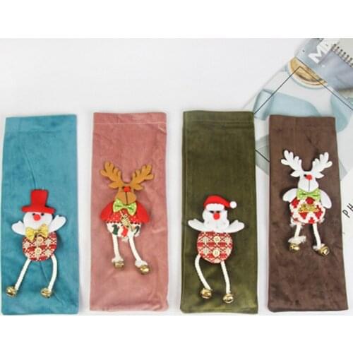 Christmas Red Wine Bottle Set God Christmas Old Brushed Cloth Wine Lid Wine Bottle Bag Christmas Table Decoration Hot Sale