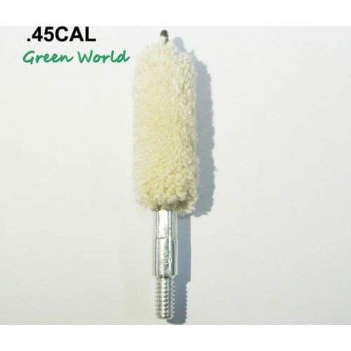 Green World 5pcs/lot 9mm Mop Brush ,Cotton Swab,Gun Clean Brush for Rifle Thread 8-32