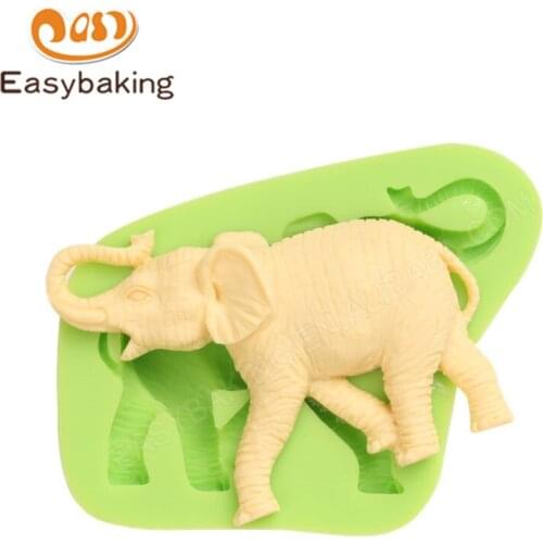 Cartoon 3D Animal Elephant Silicone Molds Cake Decorating Kitchen Baking Cookie Mould Chocolate Candy Resin Arts & Crafts