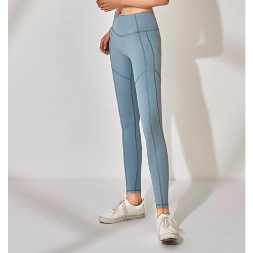 High Sports Pants Yoga Elastic Tights Slim Women Fitness Yoga Pants with Packet Quick Drying Gym Push Up Training Leggings