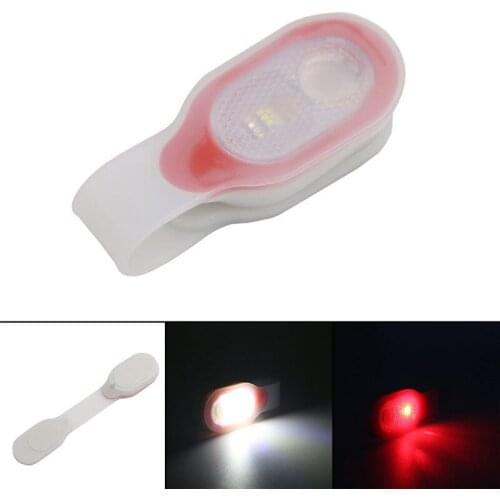 Outdoor Sport Bicycle Lights Clip-on Clothes LED Lamp Magnet Running Walking Cycling Night Safety Light Bult-in Battery#245915