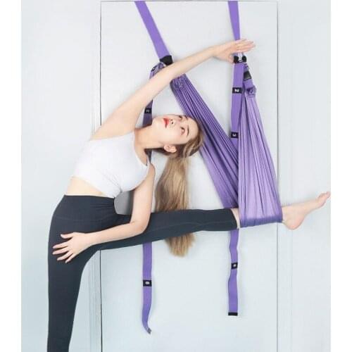 Aerial Yoga Rope One-word Horse Open Hip Press Leg Stretch Elastic Band Indoor Yoga Low Waist Trainer fitness Stretch Strap
