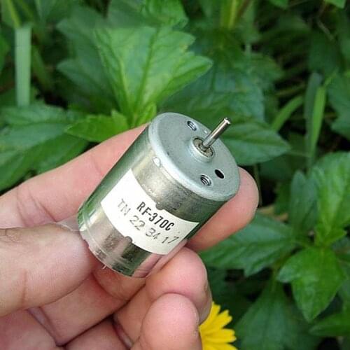 1pc 370 Micro DC Motor 6V-7.2V 12000 RPM for Electrical Appliances Car or ship model RF-370C
