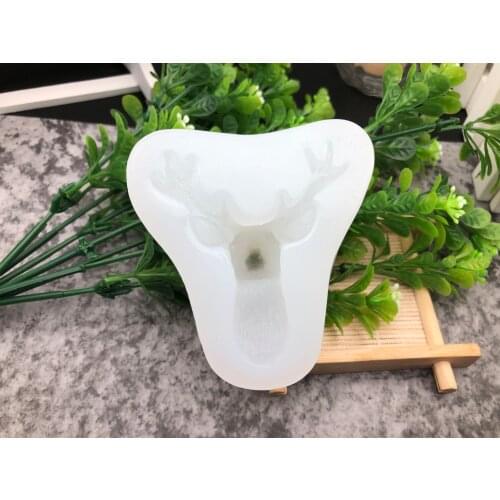 1pcs 3D Christmas Deer Epoxy Resin Silicone Molds Decorative For DIY Jewelry Making Tool Finding