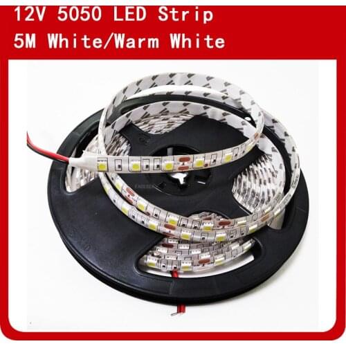 DC12V 5m SMD 5630 Led Strip 60Leds/m Waterproof IP65 LED Tape Flexible Light for Home decoration Kitchen Lighting String