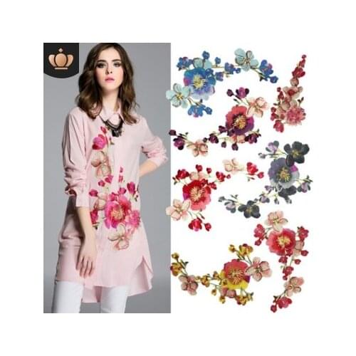 Garment Accessories Embroidered Water-soluble Lace Cloth High-grade Ccheongsam Heavy Work Subsidy National Peony