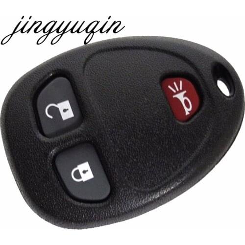 Jingyuqin 20pcs/lot 3 Buttons Car Key Shell FOB Entry Keyless Case for Buick For GMC Chevrolet Enclave 2009-2014 Remote Cover