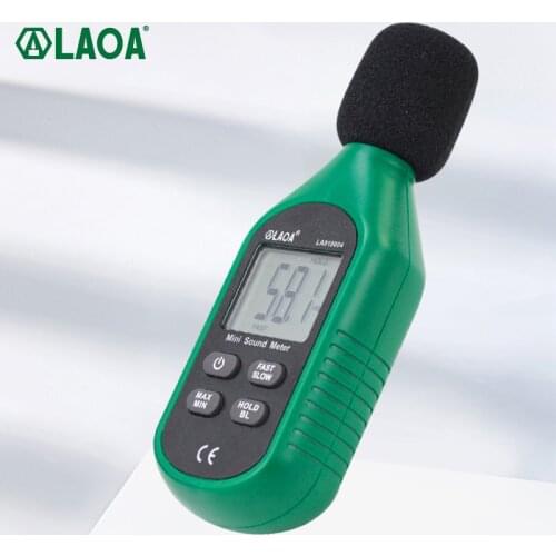 LAOA Digital Sound Level Meter Noise Volume Measuring Instrument Decibel Monitoring Tester 30-130dB Noise Measuring Instrument