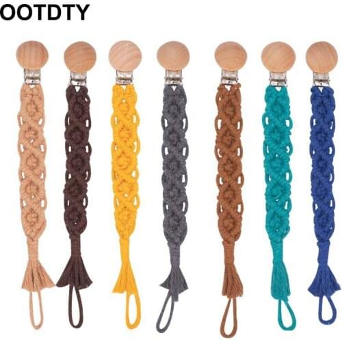 Baby Pacifier Chain Clips Holder Pacifier Anti-lost Chain Nursing Teether Dummy Soother Nipple Strap