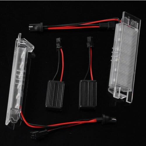 For Opel Astra J Cascada Corsa C D E Insignia A Meriva A B Vectra C Universal 12V LED Car Number License Tail Plate Light Bulb