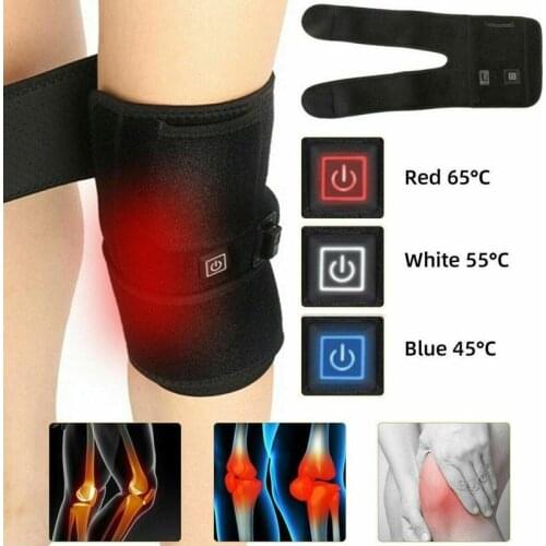 Electric Arthritis Knee Support Brace Infrared Heating Therapy Kneepad for Relieve Knee Joint Pain Knee Rehabilitation Dropship