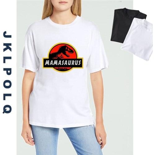 JKLPOLQ Mamasaurus T Rex Dinosaur Mama Saurus Family Matching Dinosaur Mama Shirts Novelty Women T-Shirt Vintage Tops