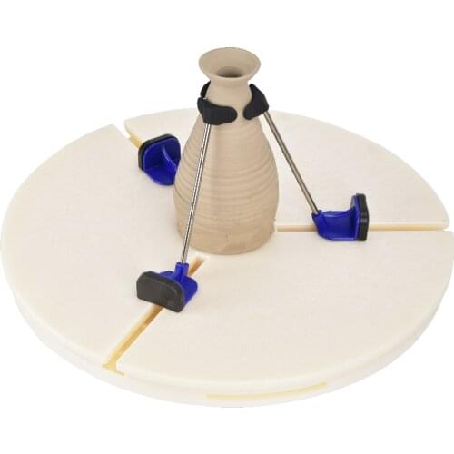 Ceramic Tool for Vase Bowl Auto Centering Pottery Wheel Trimming Clamp Home DIY Art Craft Clay Scraping Modelling Repair Machine