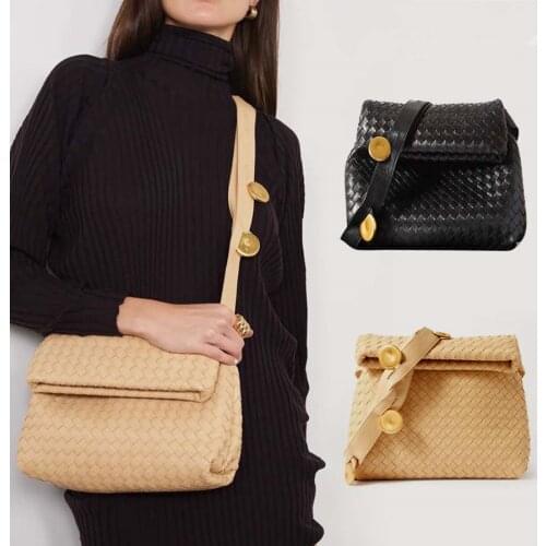 High Quality Leather Handbags Womens Woven Shoulder Bags Luxury Brand Ladies Crossbody Shoulder Bags Tote Bags Bolso Mujer Sac