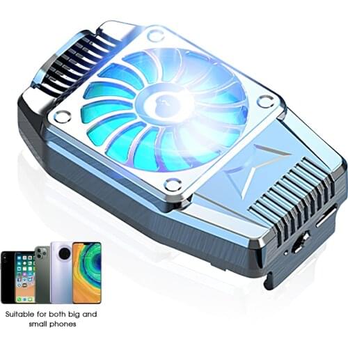 Mobile Phone Portable Radiator 5V Cold Wind Smartphone Cooling Radiators Peripherals USB for Phone Tablet Game Plug and Play