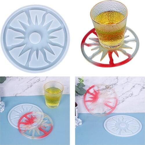 NEW Transparent Silicone Mould Dried Flower Resin Decorative Craft DIY Sun coaster Mold epoxy resin molds for jewelry