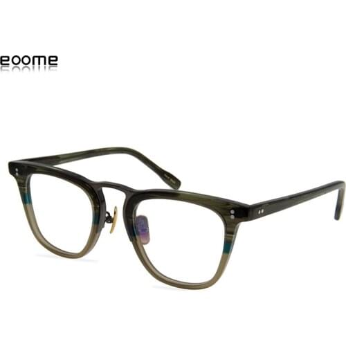 Eoome new Customized Vintage Frames Fashion Special Sytle Textured Acetate Frames Unisex Model With box