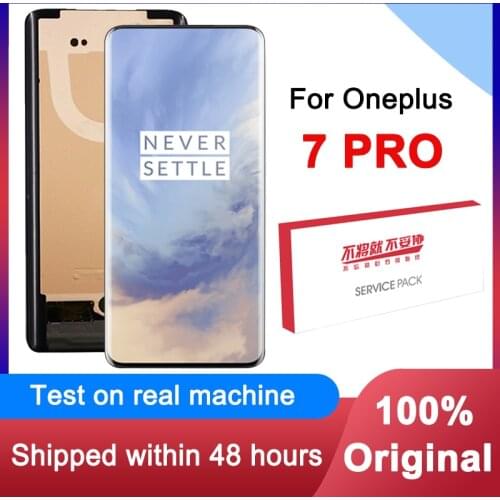 Original 6.67" Display For OnePlus 7 Pro AMOLED LCD Display Screen Touch screen Digitizer Assembly For OnePlus 7Pro LCD Screen