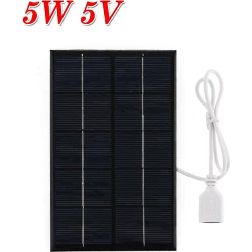 Polysilicon Solar Cells Outdoor DIY Battery Power Fast Charger Travel Climbing Camping USB Solar Panel Portable Solar Generator