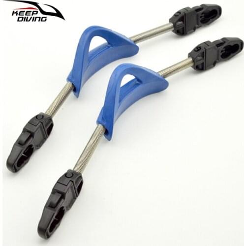 KEEP DIVING 2PCS Scuba Diving Fin Spring Heel Strap with Quick Release Buckles Open Heel Dive Fins Spring Strap