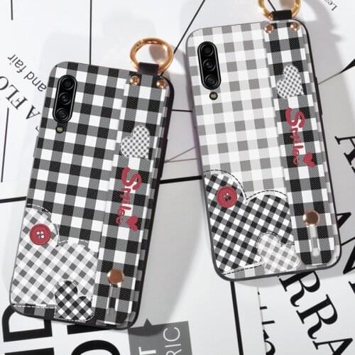 Couple Love Wristband Strap Case For Samsung Galaxy A51 A52 A60 M40S A70 A71 A80 Back Cover Coque For Samsung A90 A91 A81