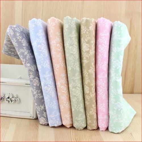 SMTA Cotton Fabric The Cloth Patchwork Fabrics By The Meter Clothing For Furniture Antique Rose Sticky Twill