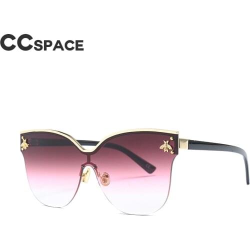 46428 Gold Bee One Lens Sunglasses Men Women Cat Eye Fashion Shades UV400 Vintage Brand Glasses Designer Oculos