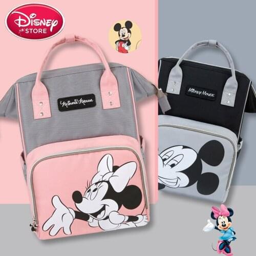 Diaper Bag Backpack Disney Multifunction Travel Back Pack Maternity Baby Changing Bags Large Capacity Waterproof USB Heating