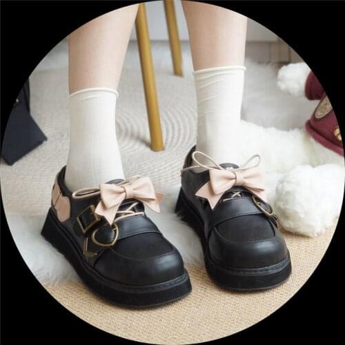 JK Uniform Dress Shoes Japanese Anime Cosplay Comfy Pumps Sole Oxford Shoes