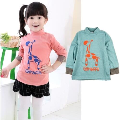 2020 Spring brand girls boys sweatshirt Cotton children clothing cartoon Fawn Tracksuit High-necked t shirts baby kids tops