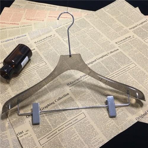 Clear Crystal Clothing Hangers Transparent Coat Hanger For Wedding Store Clothing Shop Customized With Your Logo