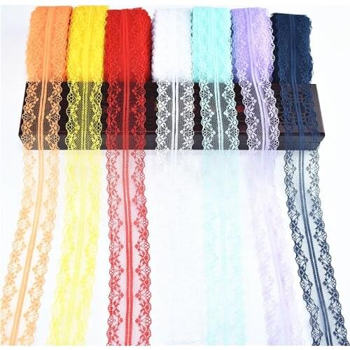 High quality 10yards lace Ribbon tape width 3.8CM African lace fabric DIY embroidery net holiday decorations clothing lace Trims