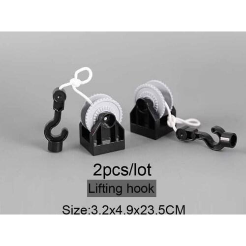 2pcs/lot Big Bricks Technic Parts L036 Lifting Hook Building Blocks DIY Creative STEAM Children Toy Blocks Parts for Kid
