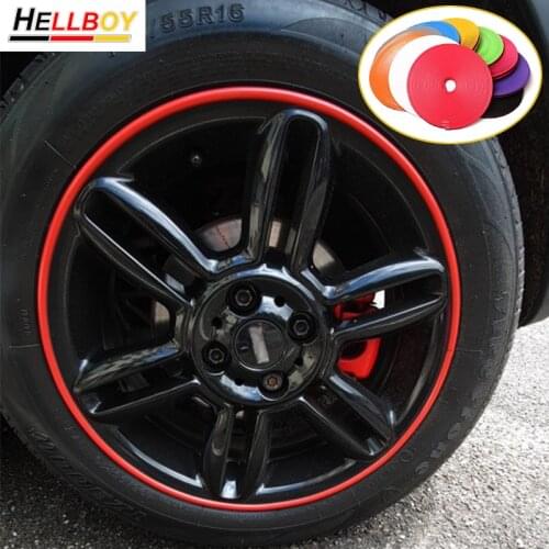 8m For VW Volkswagen Golf 6 7 Mk7 Polo 6r 6N Bora Jetta Mk6 Scirocco Tiguan 2 Car Tire Wheel Rim Protector Trim Sticker Strips