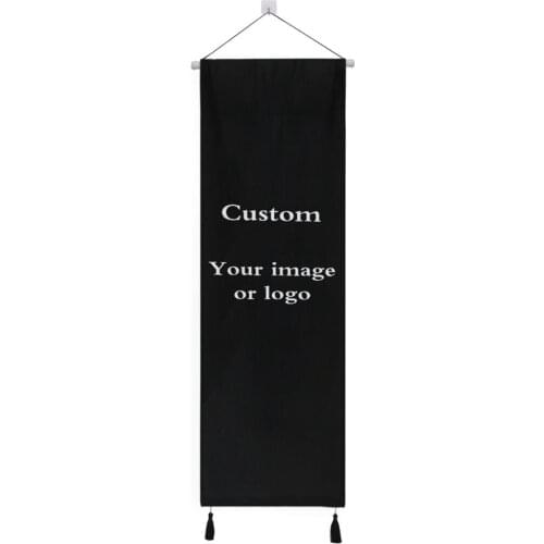 Alaza Custom Print Hanging Scrolls Canvas Painting Your Image Favorite Photo Family Baby Canvas Poster and Wall Art with Tassel