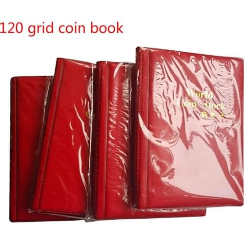10 pages 120 grid Coin Album Books Coin Holders World Coin Storage Collecting Album Book Case Collection Pockets